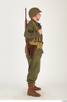  U.S.Army uniform World War II. - Technical Corporal - poses american soldier standing uniform whole body 0007.jpg